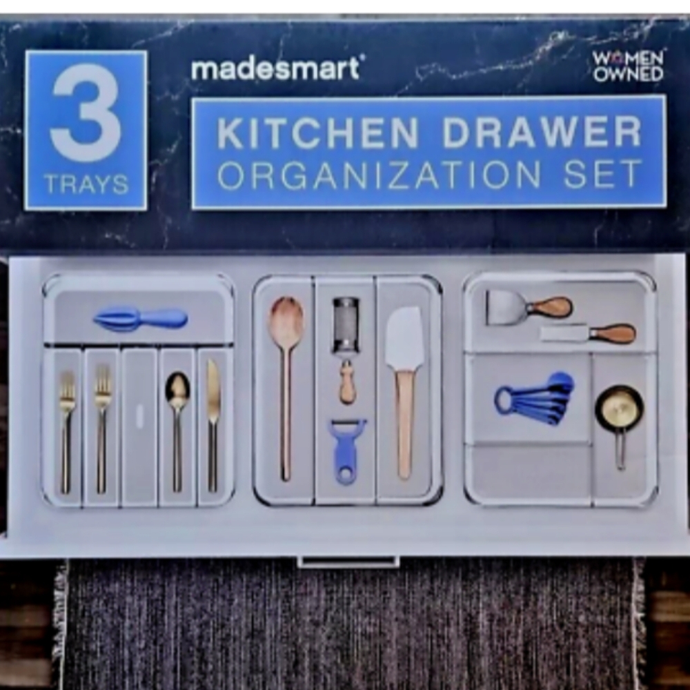 Madesmart kitchen drawer organizer set